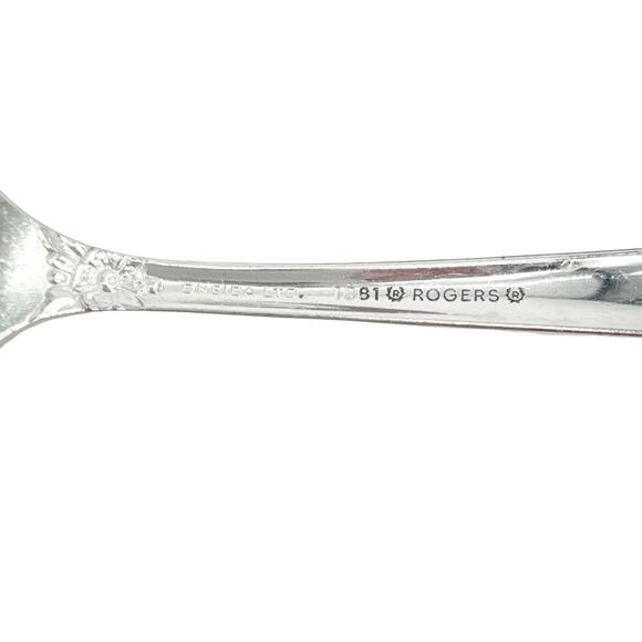 ONEIDA LTD. 1881 ROGERS Lilac Time Pattern Silverplate Flatware 73 Piece Set - Picture 8 of 16